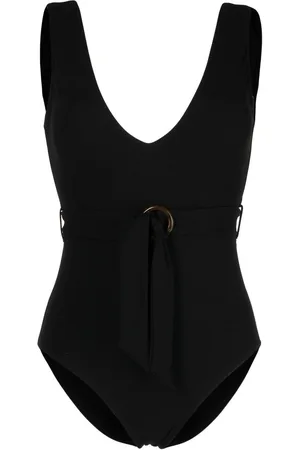 Duskii Ribbed V-neck swimsuit
