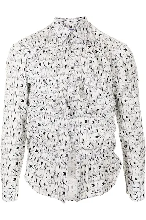 Comme des Garçons Logo-print cotton shirt