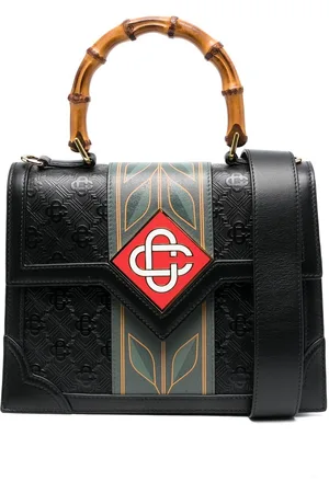 Casablanca Jeanne logo-patch tote bag