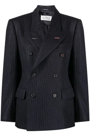 Maison Margiela Pinstripe double-breasted wool blazer