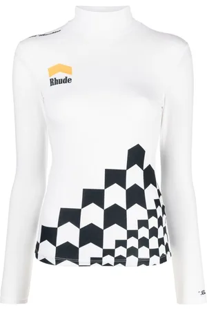 Rhude High-neck long-sleeve T-shirt