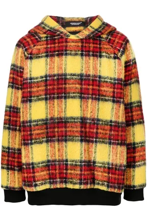 UNDERCOVER Plaid-check print hoodie