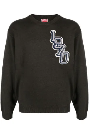 Kenzo Varsity logo knitted jumper