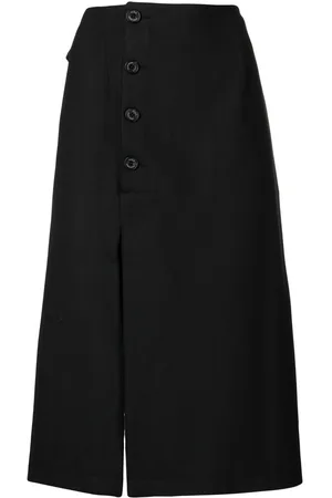 Rokh Button-detail midi skirt