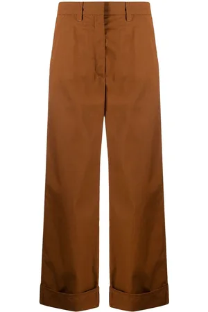 Kenzo Wide-leg cotton trousers