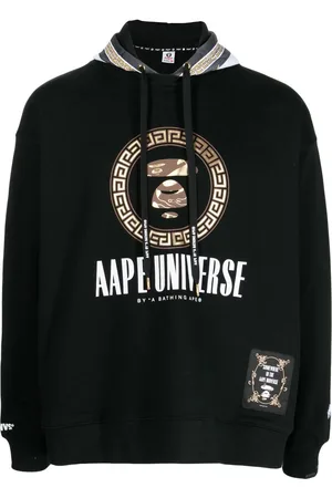 A Bathing Ape Metallic logo-print hoodie