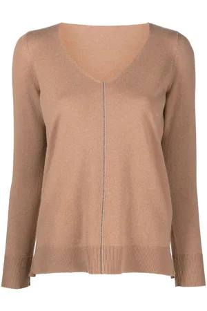 LE TRICOT PERUGIA V-neck long-sleeved jumper
