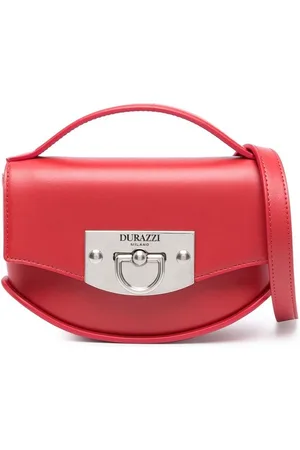 Durazzi Milano Flip-lock leather shoulder bag
