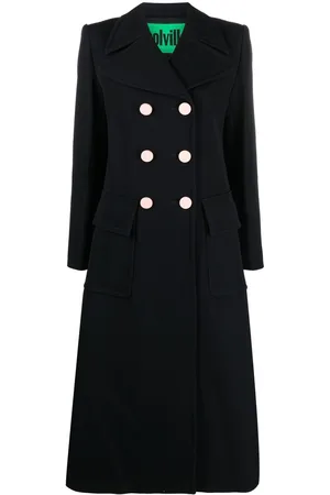 Colville Double-breasted flared coat