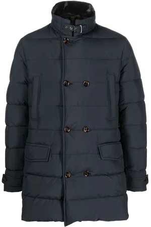 MOORER Double-breasted padded coat