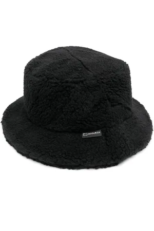 Woolrich Logo-patch fleece bucket hat