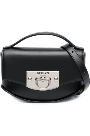 Durazzi Milano Flip-lock leather shoulder bag