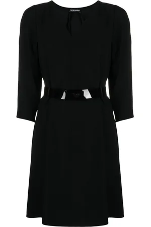 Emporio Armani Round-neck long-sleeve dress