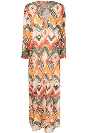 Bambah Argentina geometric-print maxi dress