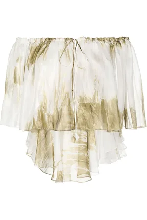 Bambah Off-shoulder tie-dye blouse