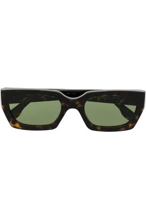 Retrosuperfuture Tortoiseshell-effect rectangular-frame sunglasses