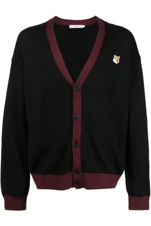 Maison Kitsuné Logo button-down cardigan