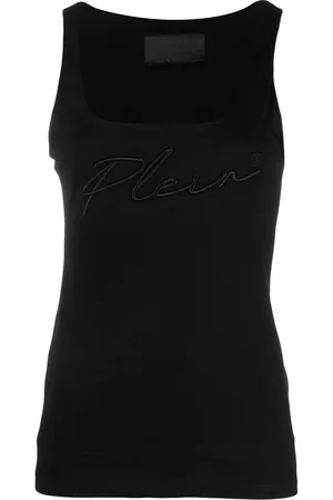 Philipp Plein Logo-embroidered tank top