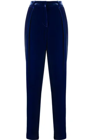 Giorgio Armani Straight-leg velvet trousers