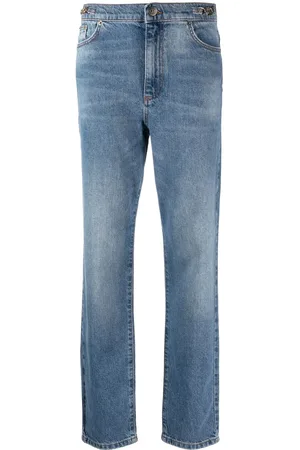 Twin-Set Stonewashed straight-leg jeans