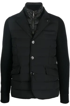 MOORER Button-up padded down jacket