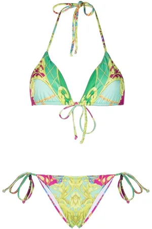Philipp Plein Baroque-print bikini