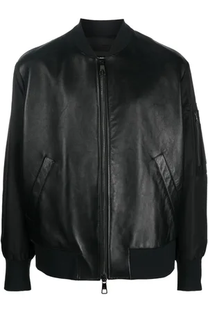Neil Barrett Leather panelled bomber jacket