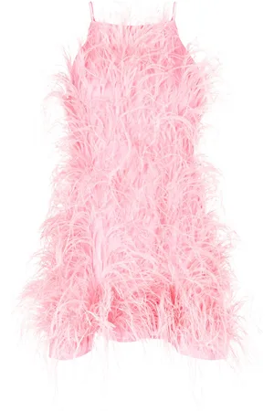 Cult Gaia Shannon ostrich feather dress