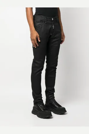 Philipp Plein Premium Skull low-rise slim-cut jeans