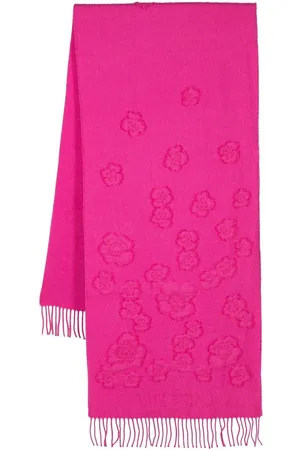 VALENTINO GARAVANI Floral-pattern knitted scarf