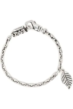 EMANUELE BICOCCHI Leaf-detail chain-link bracelet