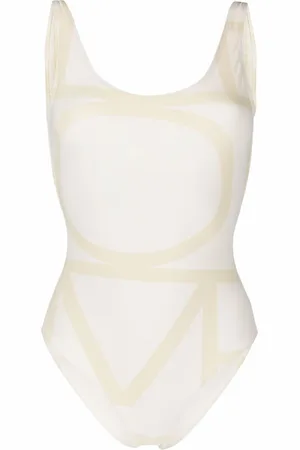 Totême Logo-print swimsuit