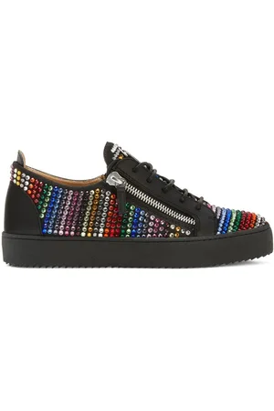 Giuseppe Zanotti Frankie Strass log-top sneakers