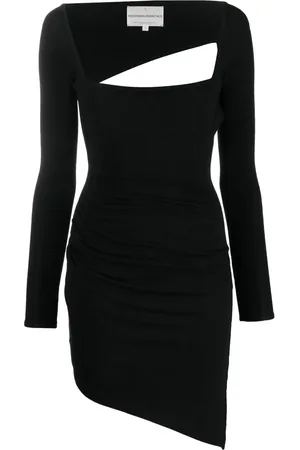 Lama Jouni Off-shoulder knitted dress