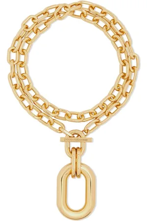 Paco rabanne Plated cable-link necklace