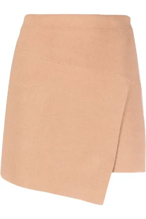ANDREADAMO Asymmetric mini wrap skirt