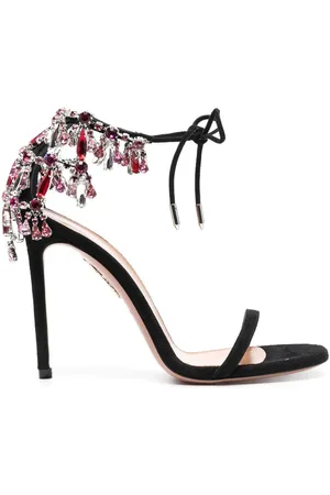 Aquazzura Galatic crystal-embellished sandals
