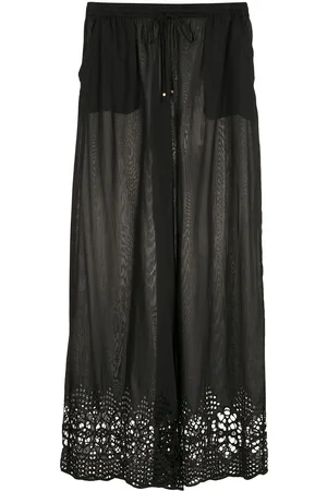 AMIR SLAMA Broderie-anglaise palazzo pants