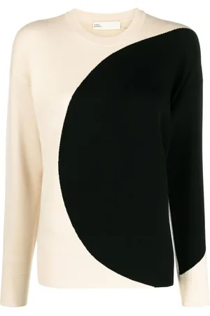Tory Burch Two-tone crew-neck jumper