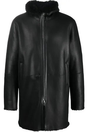 TAGLIATORE Wilson hooded shearling coat