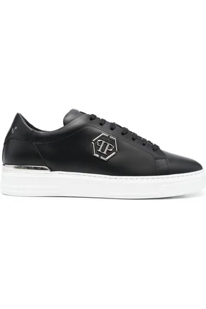 Philipp Plein Hexagon low-top leather sneakers