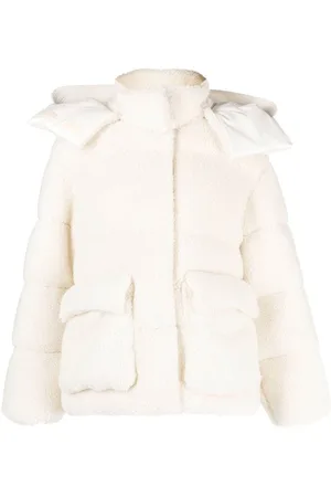 OFF-WHITE Arrows fleece-texture puffer jacket