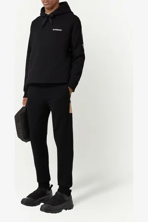 Burberry Check-panelled track pants