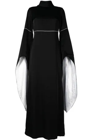 Baruni Elizabeth cape-design maxi dress