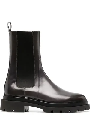 santoni Patent-finish chelsea boots