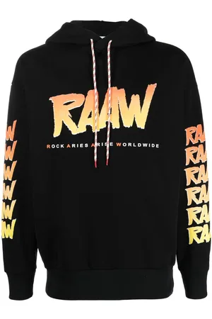 ARIES Logo print hoodie
