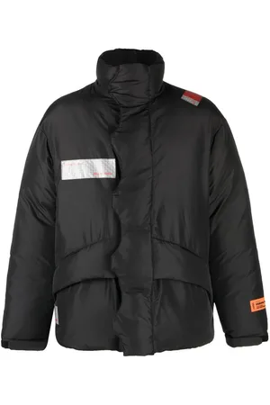 Heron Preston Logo-patch padded coat