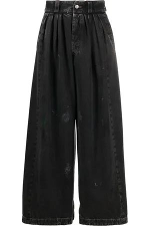 Maison Margiela Paint-splatter wide-leg jeans
