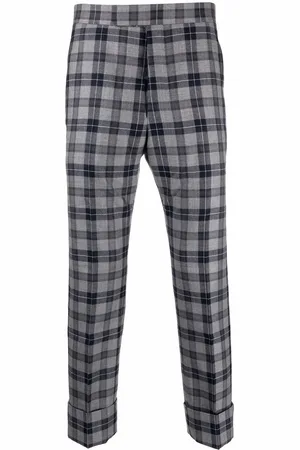 Thom Browne Tartan cropped tailored trousers