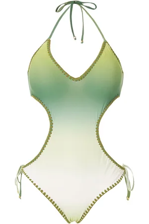 AMIR SLAMA Crochet gradient one-piece